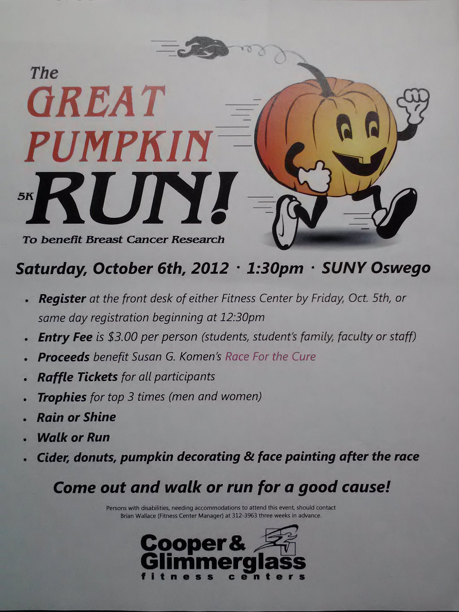 The Great Pumpkin Run (And More!) SUNY Oswego Student Blogs