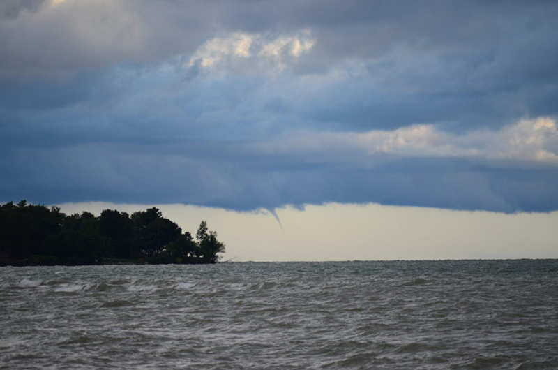 Waterspout over Lake Ontario