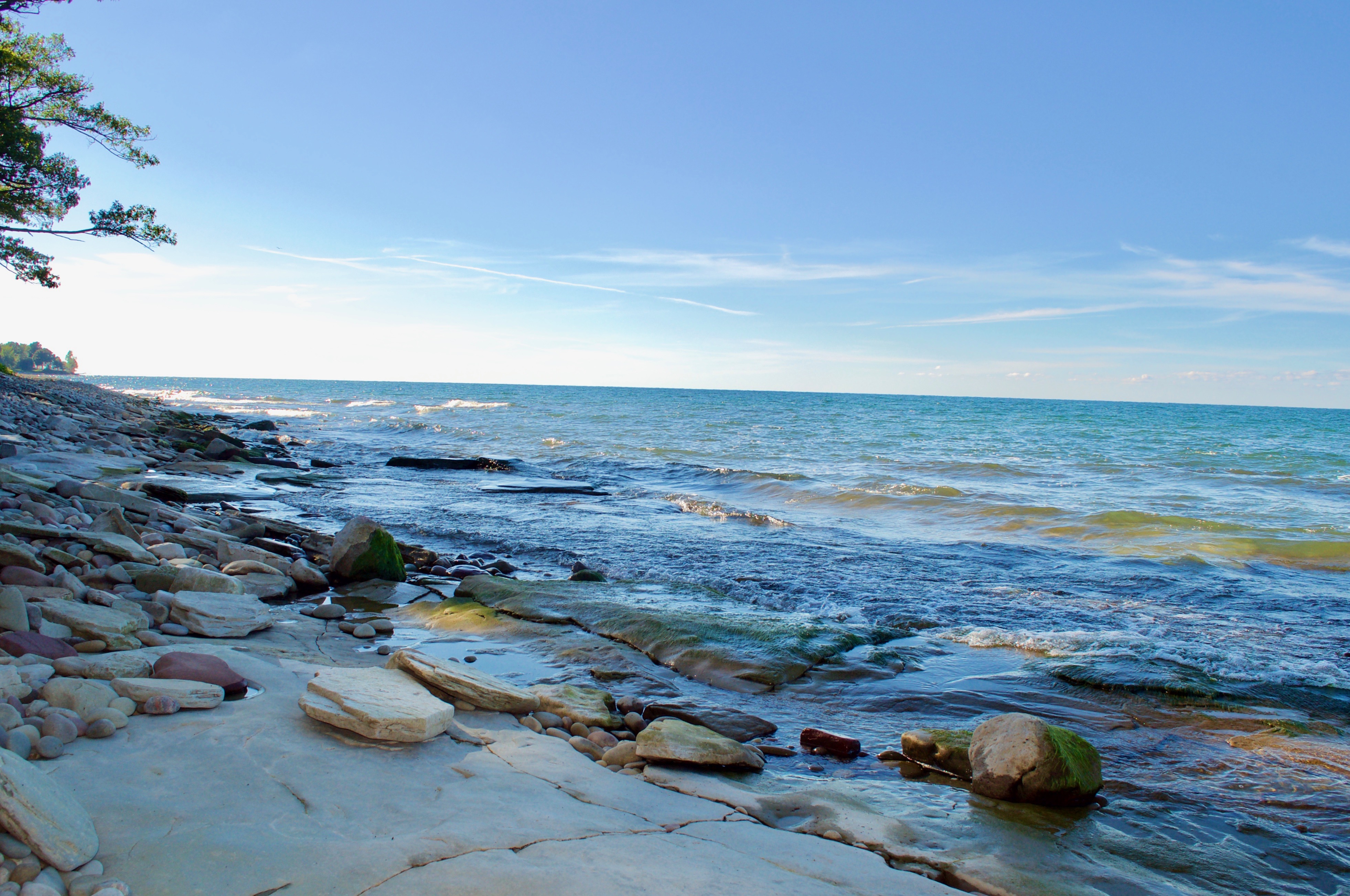 Rocks along Lake Ontario shoreline