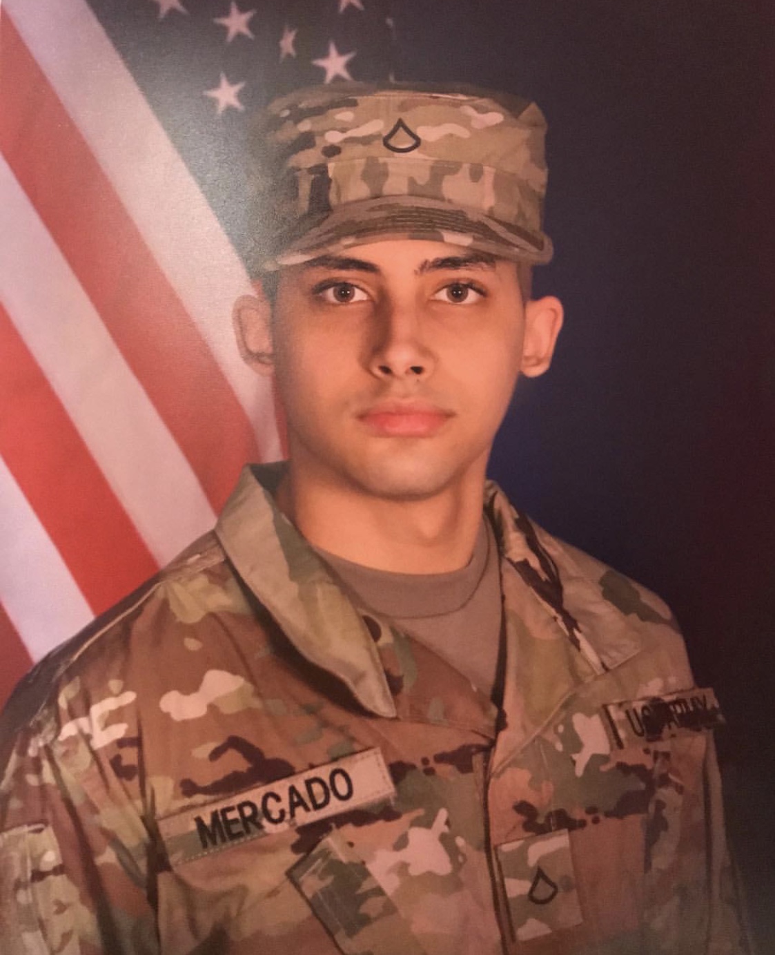 Kevin Mercado in Army uniform